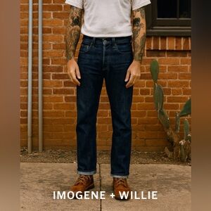 Imogene + Willie Men's Slim Jeans - Dark Blue Selvedge Barton Slim